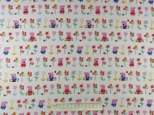 Fabric by the Metre - Peppa's Garden